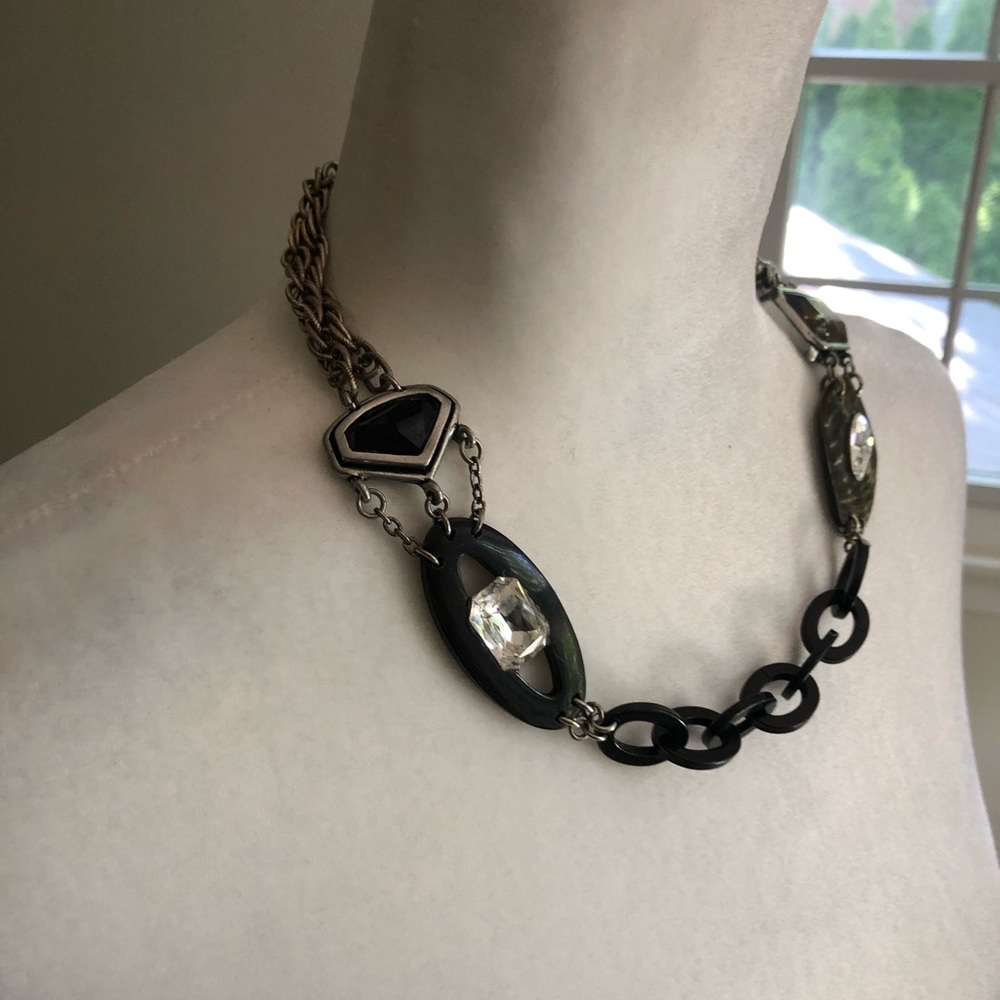 Acrylic Gemstone Statement Necklace - image 5